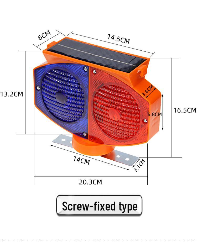 Solar LED Strobe Warning Light for Road Construction and Safety Cones