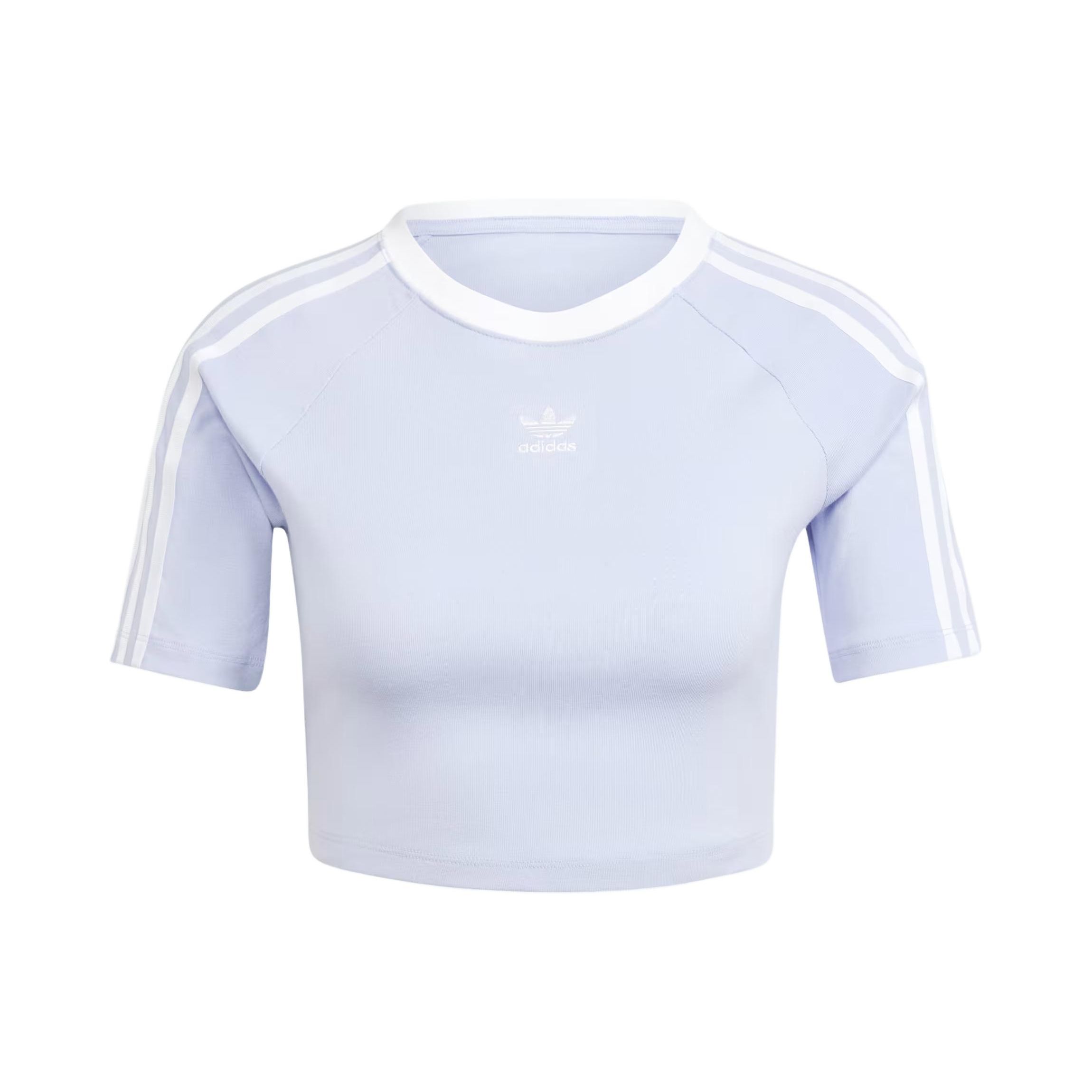 Adidas Originals Adicolor 3-Stripes Baby Tee Women s Violet Tone IP0658 S