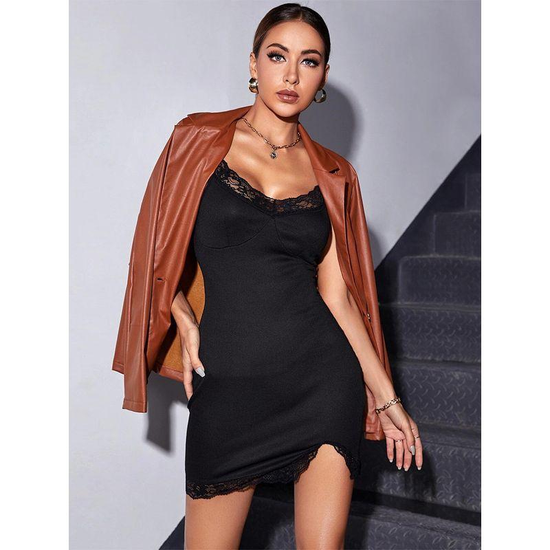 New Spring/Summer Slim Slim Pack Hip Lace Sling Dress Dress