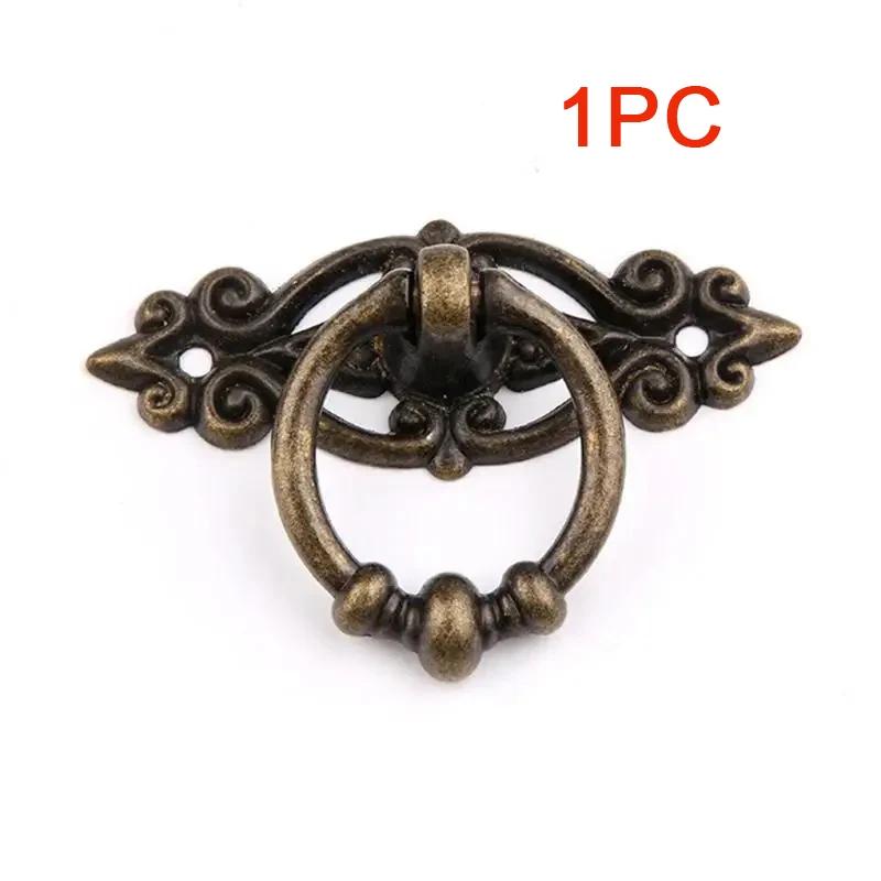 Cabinet Retro Handle Door Antique Alloy Handle Drawer Pull Ring Wood Case Handle Hanging Ring For Home Furniture DIY Decoraction