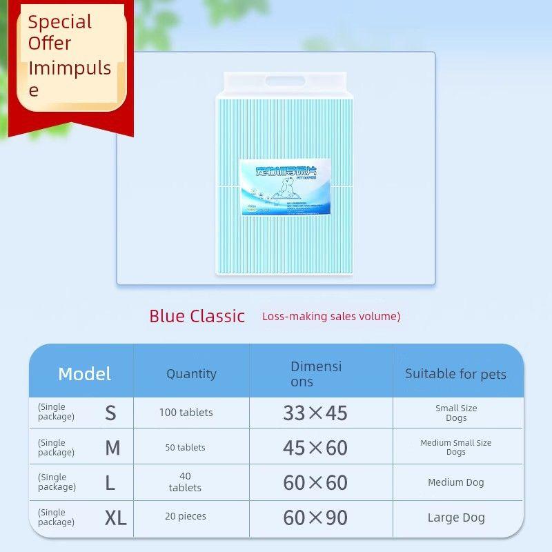 

Пеленки для мочи собак Подгузники Товары для питомцев Гидрофильная пеленка Дезодорант Тедди/Золотистый ретривер Детские подгузники Утолщенные 100 подгузников Pet diapers [S] 100 [thickened Anti-penetration]]