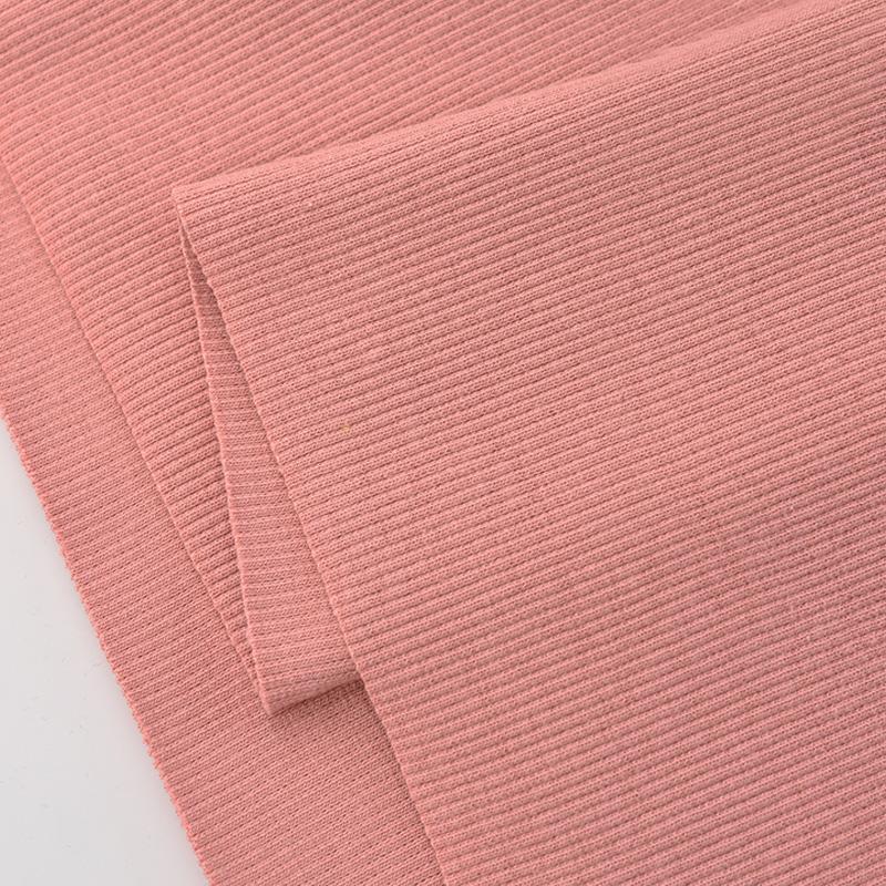 Tecido Canelado Algodão Elastano Tricô Elástico Punho Cós Perna Braços Moletom Parte Inferior Camiseta Tops Acabamento Canelado Jersey Tecido Canelado