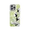 Bamboo Panda Suitable for Apple 13promax Mobile Phone Case Xiaomi 14pro Feather Yarn Without Border 16 Cute National Style