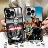 Johnny Hallyday Music Plating Phone Case For Iphone 16 17 Pro Max Air 16E 14 15 Plus 12 13 Mini Anti-Fall Airabag Cover