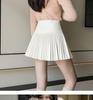 Women's High-Waist Pleated Wool Skirt - Spicy American Style for Autumn/Winter