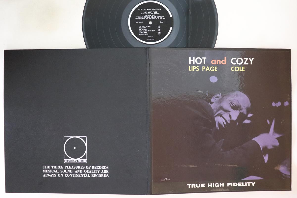 

LP Record HOT LIPS PAGE COZY COLE Hot And Cozy CLP16007 CONTINENTAL 1962 US Jazz Used