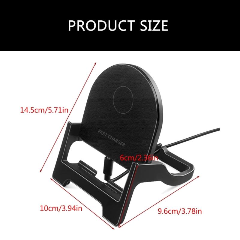 Multifunctional Phone Holder Table Phone Bracket Wireless Charging Stand ABS Texture Phone Holder Perfect for Office Use