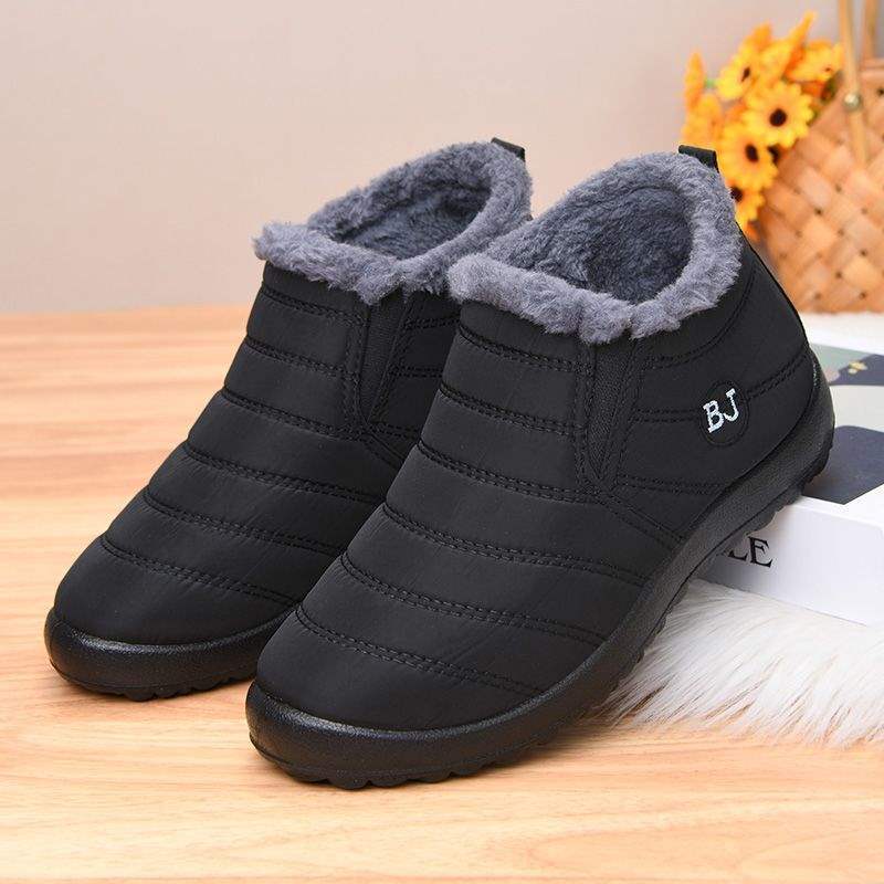 Men's Shoes Winter Waterproof Boots Cotton Shoes Men's and Women's Couples Snow Boots Non-slip Warm Piled Thickened Women's Cotton Boots