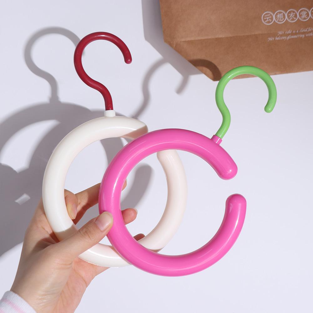Hat Rack Clothing Hanger Circular Clothes Storage Hook Multi Purpose Round Scarf Tie Hanger Home