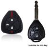 Silicone Car Key Case Cover For Toyota Auris HiLux Corolla Fortuner Prado Verso Camry Yaris Vitz Vios Ractis 2/3/4 Button