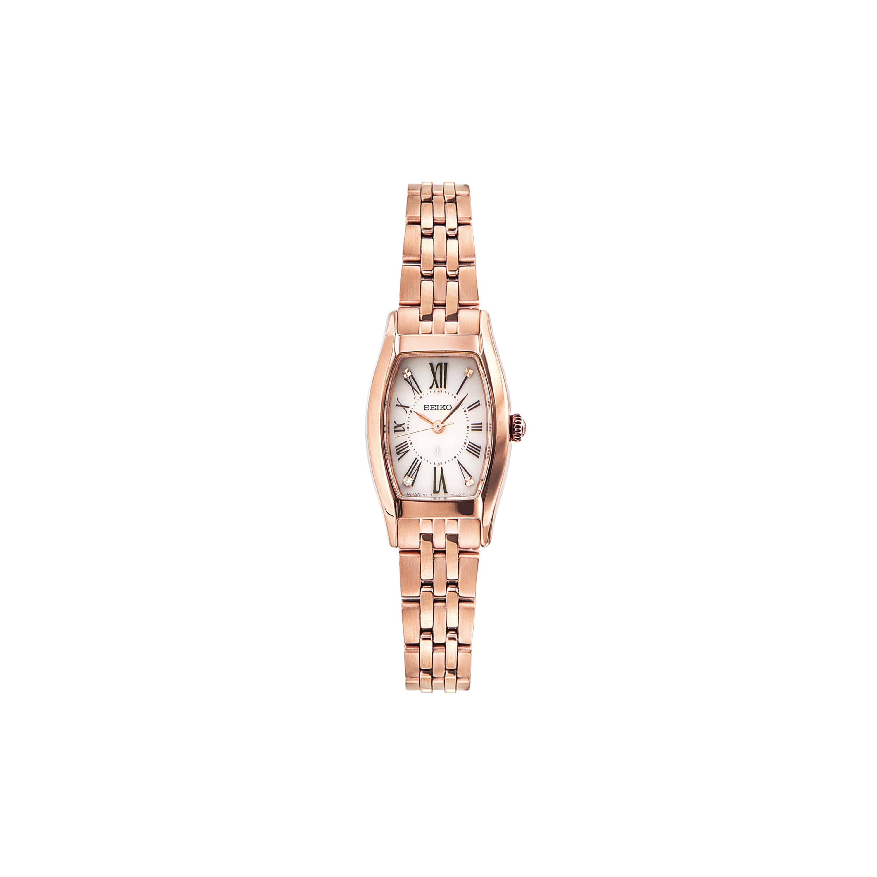 

SEIKO Women s Cocktail Collection Watch SUP440J1 Rose Gold Watch Case