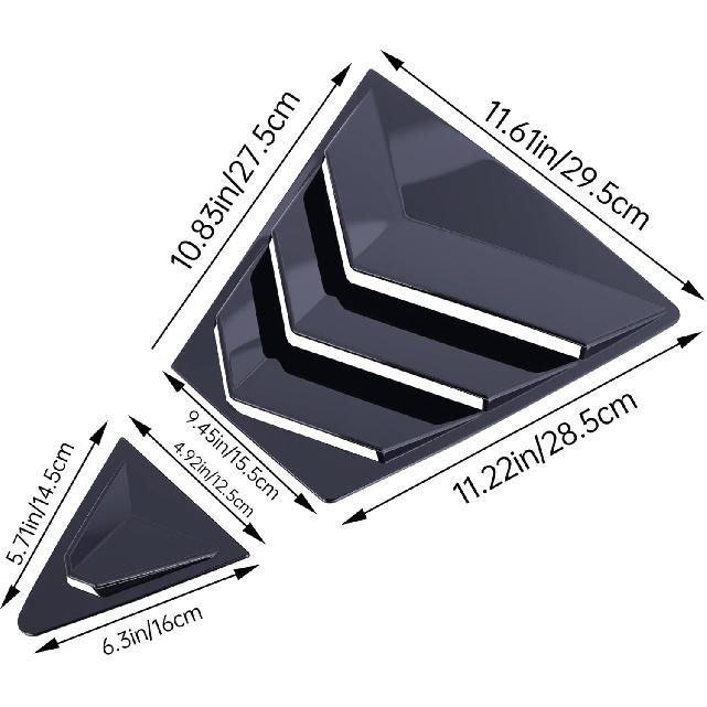 Rear Side Window Louvers for Corolla Compatible with Toyota Corolla     2024 2025 Exterior Accessories Air Vent Window Scoop Shades Blinds