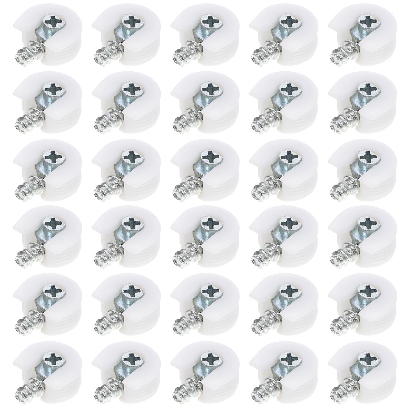 30 шт. Держатель полкодержателя Штифт Эксцентриковая гайка Соединитель Для Мебельных Крепежных Кронштейнов Крепеж из Цинкового Сплава Аппаратная Фурнитура other