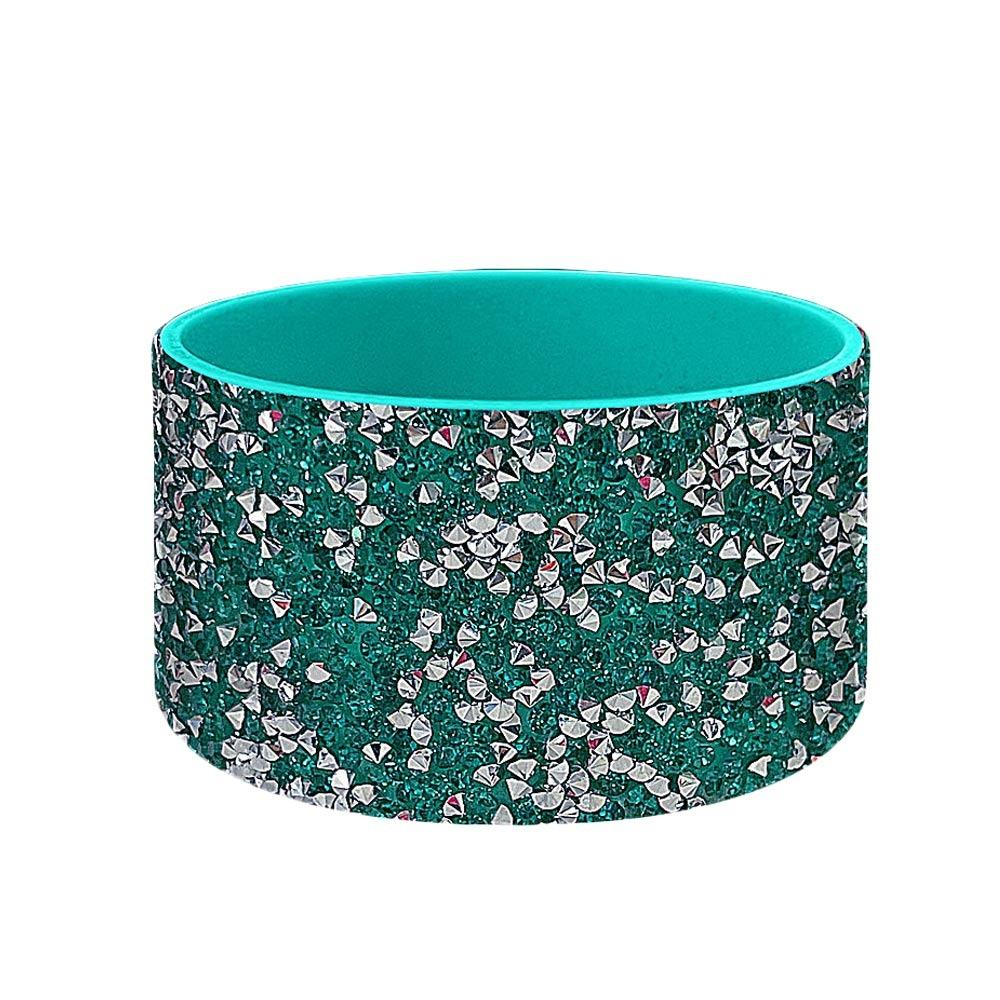 

Silicone Bottle Bottom Sleeve Shiny Rhinestones Cup Sleeve Protective Case for Stanley 40oz