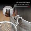 Durable Thickened Stainless Steel Funnel Kitchen Gadgets Multifunctional Pasta Basket Strainer Wooden Handle Deep Fry Basket