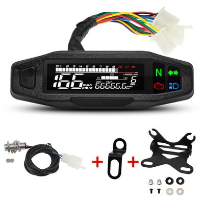AD Panou de Bord Digital pentru Motocicletă Speedometru GPS Universal KM/H cu Semnalizator Volmetru Indicator Ulei Tahometru Contor Turații