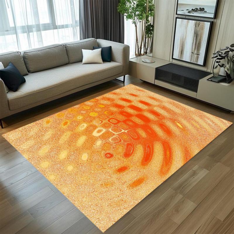 

Bright Color Abstract Area Rug Non-Slip Floor Mat with Pointillist Pattern, Artistic Modern Home Decor Carpet for Indoor Use 40x60cm