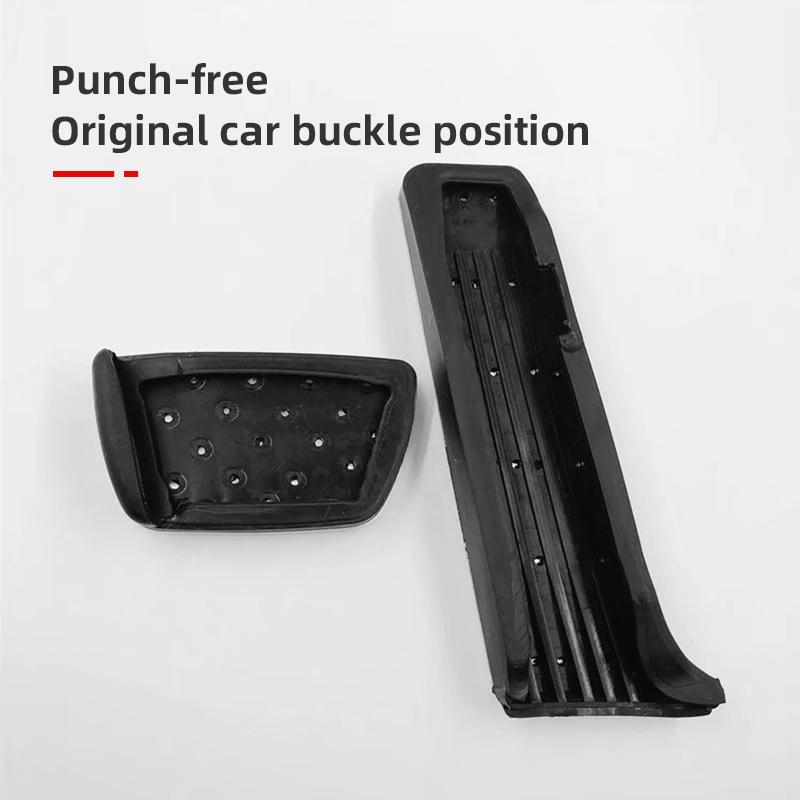 Aluminum Car Foot Rest Pedal Cover Fuel Accelerator Brake Pedals Pad For Toyota Harrier Venza XU80 2020-2022 2023 2024 Hybrid