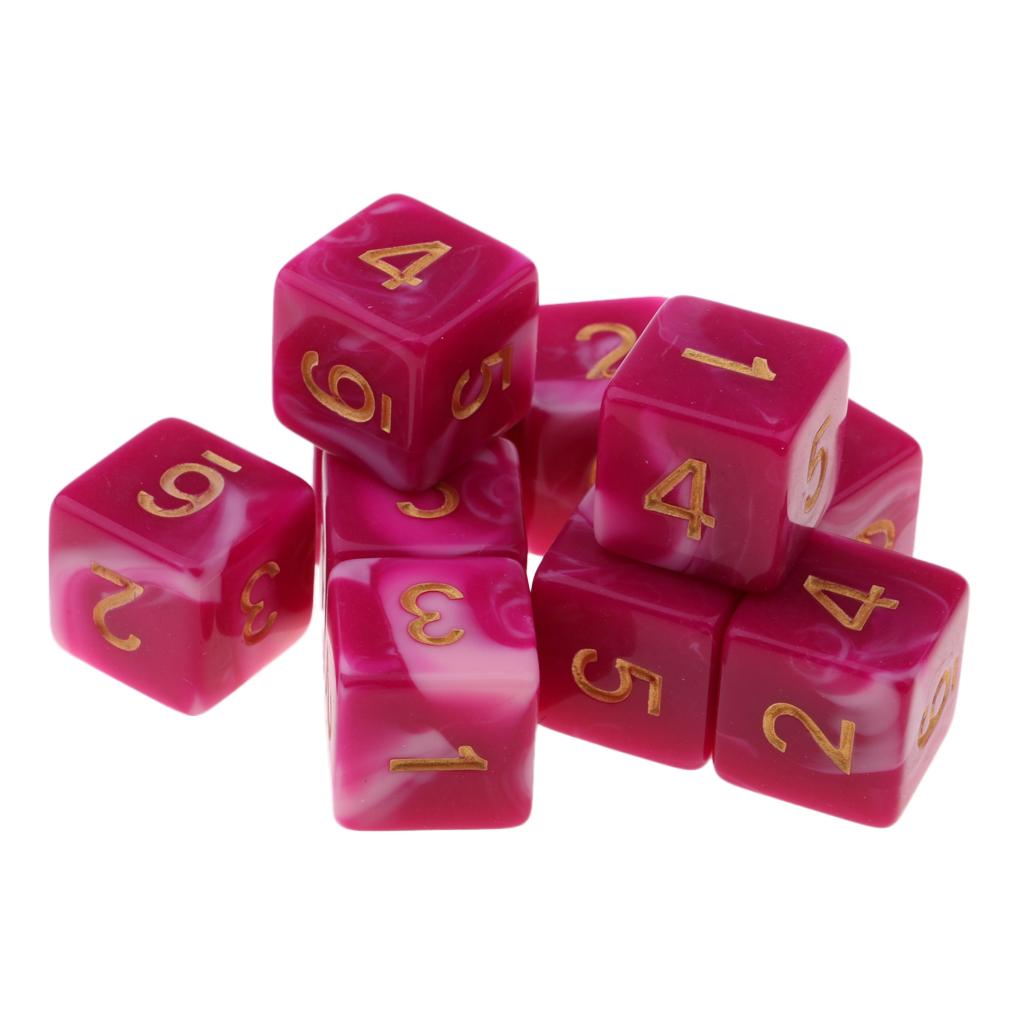 10 Pieces RPG DND Game Set with D6