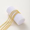 1Meterlot 14K 18K Gold Plated Brass Metal Round Link Cable Chains Diy Jewelry Making Chain For Needlework Jewelry Accessories