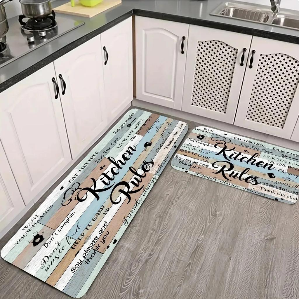 1PC Mushroom Pattern Kitchen Rugs Non-Slip Home Door Mats Pop design Bathroom Rugs Bath Mat Carpet for Home Sink Laundry Decor