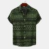 Men's Ethnic-Style Floral Short-Sleeved Shirt - 2024 Summer Collection, Plus Sizes Available