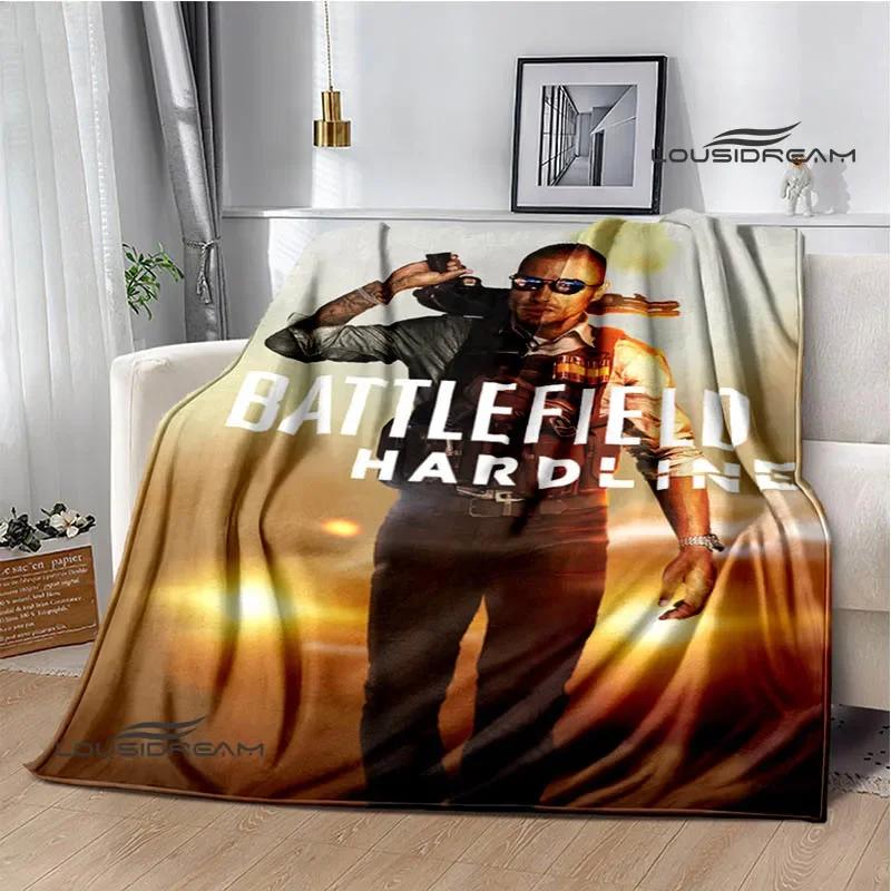 D Game Battlefield Printed Throw Blanket  Soft Warm Fashionable Home Textile for Travel Birthday Gifts