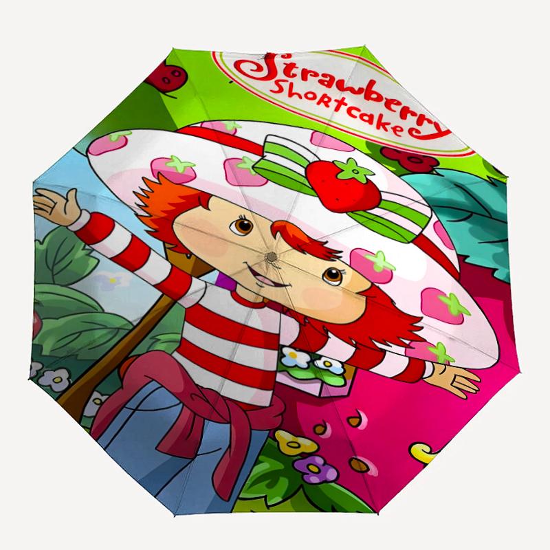 1pc Strawberry Princess2 Umbrella, Sun Protection, And UV Shielding. It Has Eight Sturdy Ribs for Outdoor Use And Perfect Gift