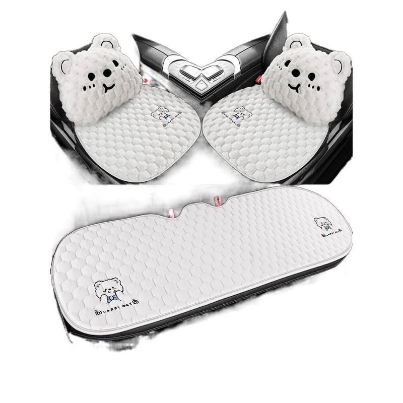 Universal Plush Fleece Car Seat Cushion: Thick, Cozy, and Cute for Autumn and Winter