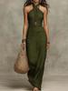 New European and American Women's Slim-fitting Fashion Temperament Sleeveless Neck Dress