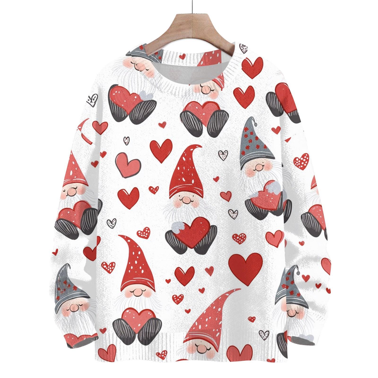 Sweatshirts For Women Knit Sweater Cute Shirt Fall Crewneck Pullover Tops XL арбуз красный