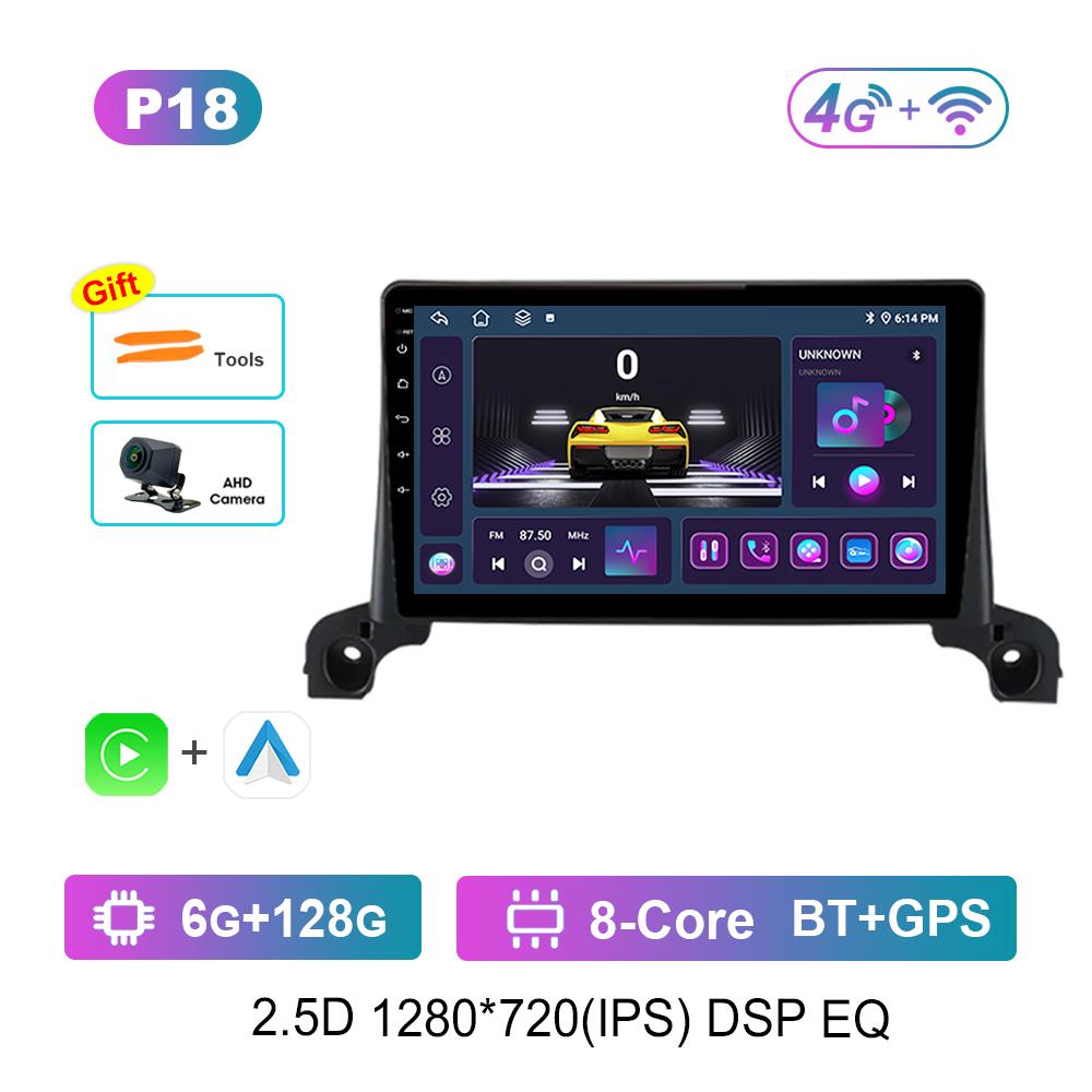 9'' DSP Stereo Android OS Touch Screen WiFi for Peugeot 5008 4008 2017 - 2019 Navigation GPS 4G Car Radio Multimedia Player BT