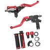 2Pcs Motorcycle Brake Lever 22mm Handle Bar Master Cylinder Lever For Scooter Sports Bike Street Bike ATV Red