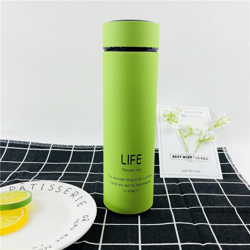 500 ml Isolierflaschen, Tee-Ei, Flasche, doppelwandiger Thermosbecher aus 304 Edelstahl