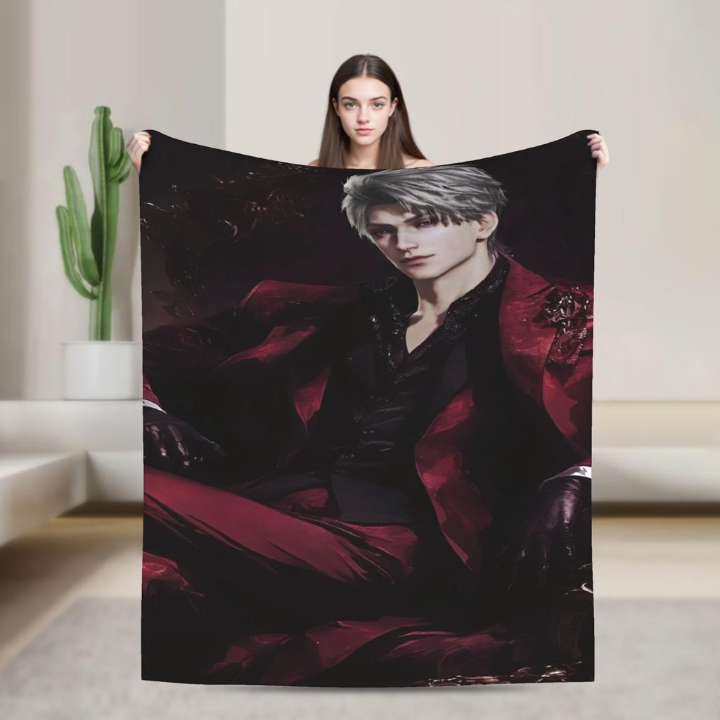 Love and Deepspace Rafayel Fuzzy Blanket Awesome Throw Blanket for Sofa Bedding Lounge 150*125cm Bedspread