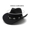 Vintage Western Cowboy Hat Comfortable Roll Up Brim Belt Buckle Cowgirl Cowgirl Church Sombrero Hombre Caps