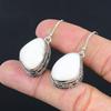 Geschenk für Sie Natürlicher Regenbogenmondstein Tropfen-/Hänge-Vintage-Ohrringe 925er Silber