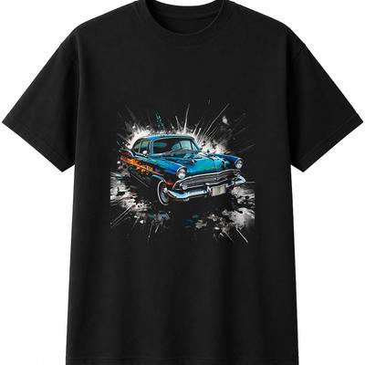 Classic Car Retro Mens Womens T-Shirt Unisex Novelty Gift Tee Funny Present
