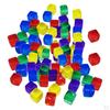 10mm Blank Multicolor Acrylic Cubes Math Teaching Supplies D6 S Set for Board Games diy/Office 100
