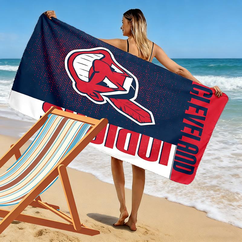 Asciugamano da Spiaggia Cleveland Indians, Asciugamano Grande Morbido ad Asciugatura Rapida per Spiaggia Campeggio Nuoto