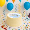 Cake Wafer Baby Shower Boy Theme 20 Cm - Vegan, Gluten-Free, Round, Pre-Cut