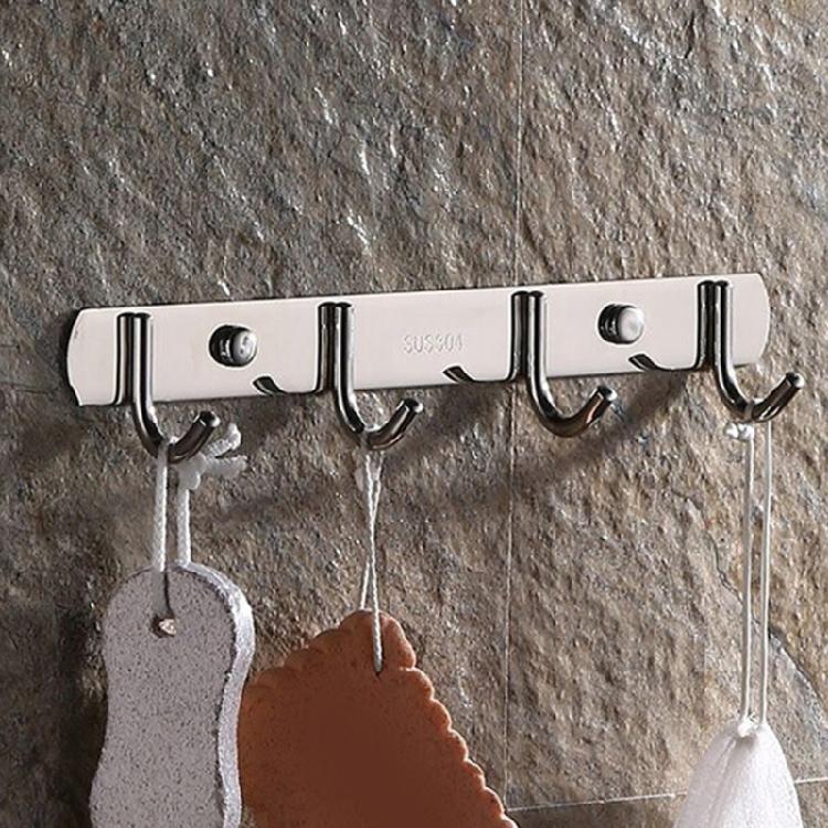 Multipurpose Stainless Steel Hook Rack Practical Hook Rail Elegant Hangers for Hanging Towels Clothes In Any Room