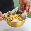 1/3 Stück Edelstahl Koreanische Küche Schüssel Haushalt Doppelte Ohren Snackteller Instant Nudelschüssel Lebensmittelbehälter Küchenutensilien