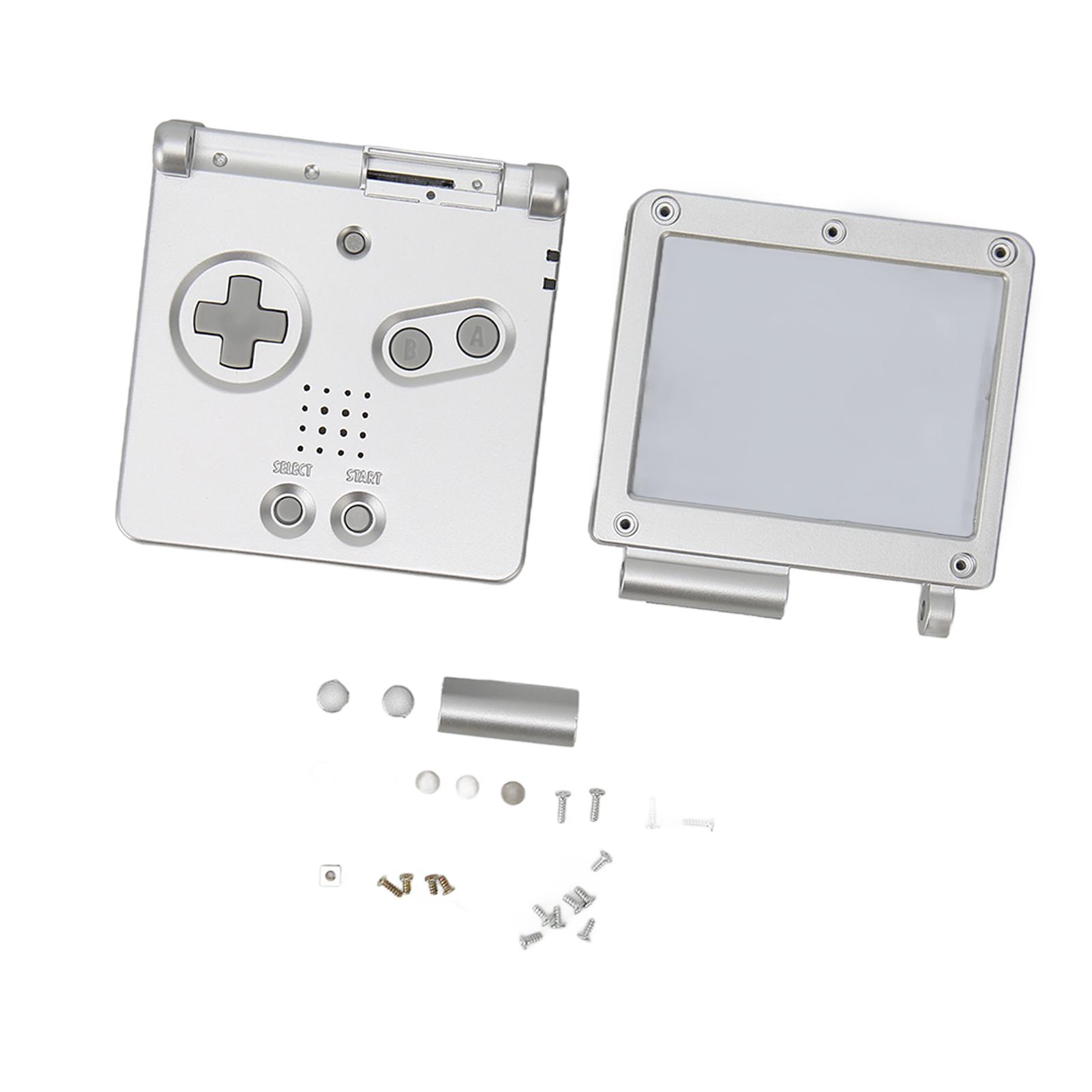 

Game Console Shell for GBA SP Replacement Full Parts Housing Shell Case with Buttons for Gameboy серебряный