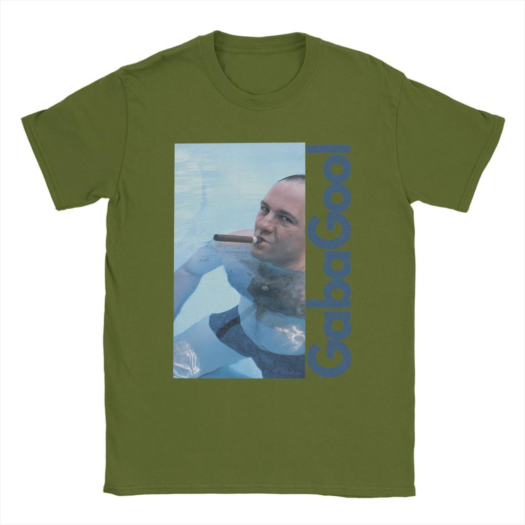 Summer Gabagool Tony Soprano Trendy Cool T Shirts Cotton Tee Shirt for Unisex Y2K Casual Pattern Short Sleeve Clothing
