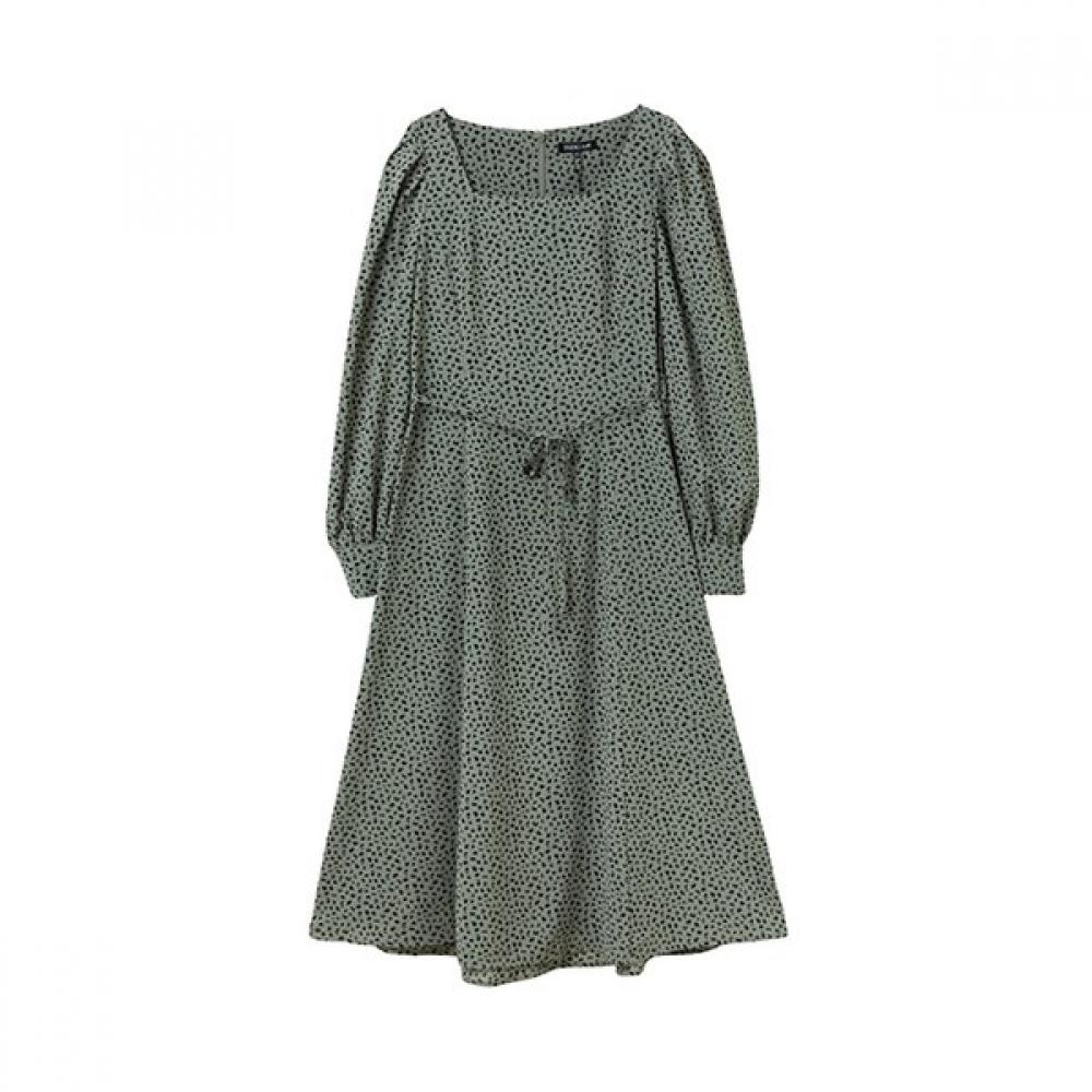 

Square Neck Leopard Long Dress Ar1wo362 MT (mint)/FF