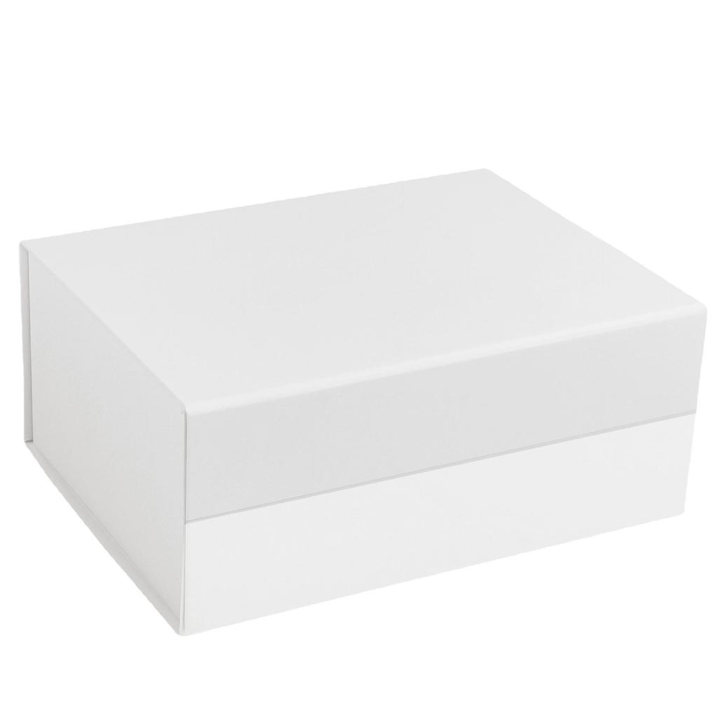 Extra Large Flip-Top White Cosmetic Gift Box