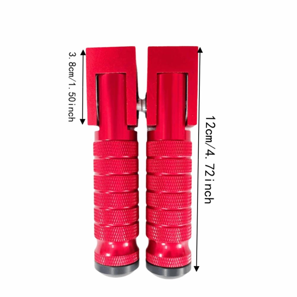 2pcs Aluminum Alloy Motorcycle Footrest CNC Machined Crash Bar Foot Pegs Crash Bar Mount