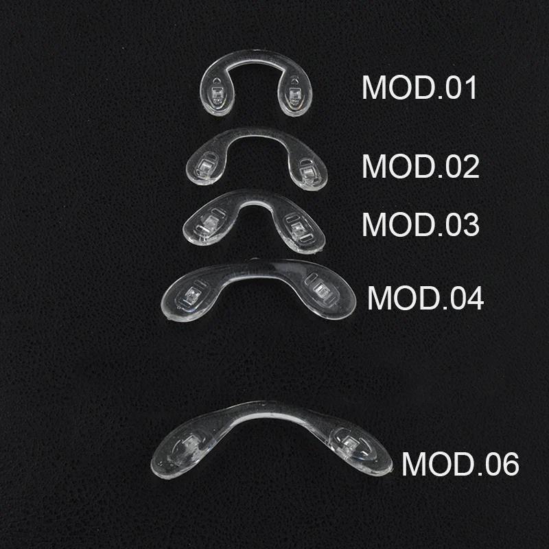 10pcs U Shape Silicone Conjoined Eyeglass Soft Nose Pads for Glasses Anti-Slip Insert Nose Pad