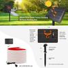 Solar COB Neon Light Strip 24V Ribbon Tape High Density Waterproof Red Green Blue Warm Natural White 320LEDs/M Flex Garden Decor
